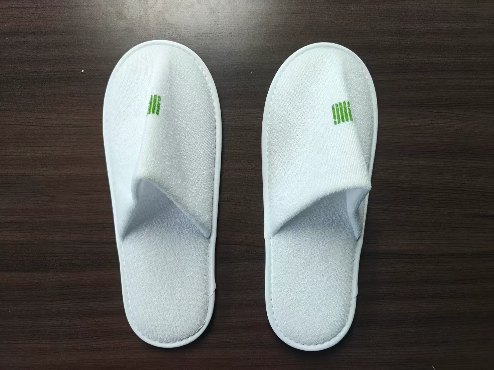 terry cloth custom logo spa slippers USA