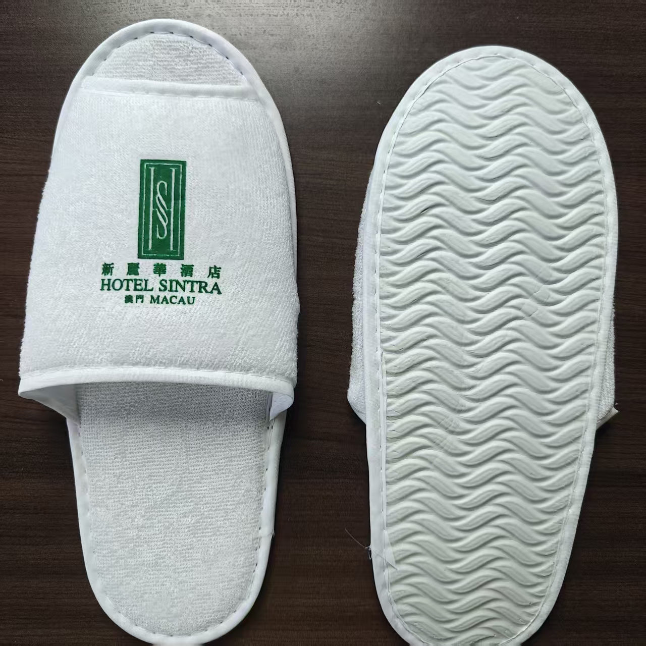 custom packaging logo disposable slippers USA individual wrapped